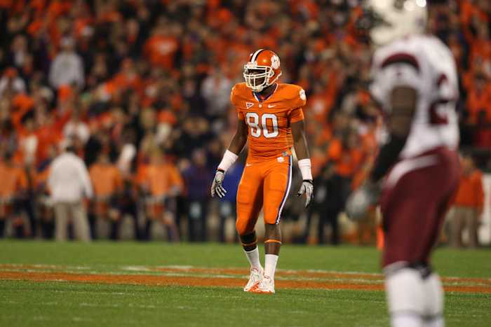 Clemson TE Brandon Ford against the South Carolina Gamecocks